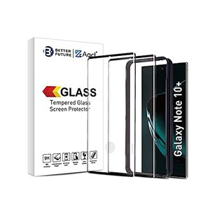 lot 25765 image: AACL Screen Protector for Samsung Galaxy Note 10 Plus,6.8 Inch,Curved Tempered Glass,Compatible with Ultrasonic Fingerprint Scanner,2 Pack