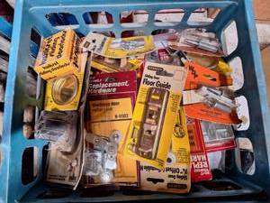 lot 3037 image: Huge Lot of Sliding Glass Door Parts and Replacement Hardware