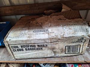 lot 3071 image: Case of Stanley Coil Roofing Nails