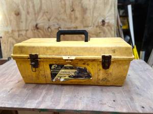 lot 1002 image: Heavy Duty Plano Construction Toolbox 26inches - Contents Included ( Small Shop Tools)