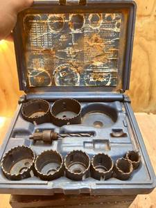 lot 1019 image: Lot of 3 cases of Hole Saw Drill Bits