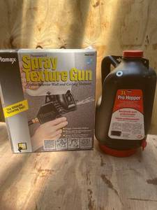 lot 1027 image: Air Compressor Spray Texture Gun - 3L Pro Hopper. Ceilings and Walls