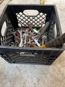 lot 1087 image: Lot of Wrenches, Hammer, and Misc Hand Tools