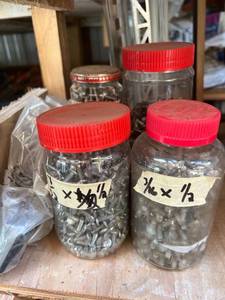 lot 1169 image: (5) Containers of Screws and Nails