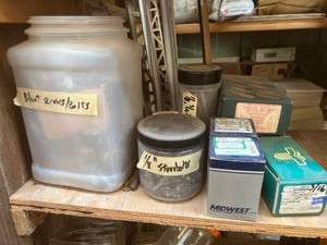 lot 1175 image: (8) Jars of Screws and Bolts