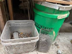 lot 1182 image: (3) Buckets of Nails