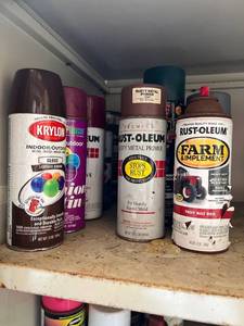 lot 2011 image: Lot of IndoorOutdoor Spray Paint