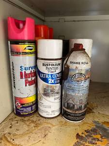 lot 2014 image: Lot of IndoorOutdoor Spray paint