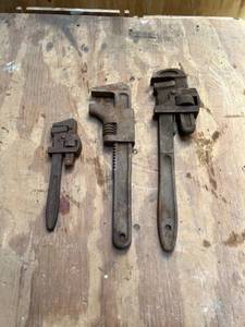 lot 1112 image: (3) Vintage Wrenches