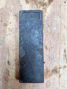 lot 1134 image: Vintage O So Eze Oiling Slate -  Wet sharpening Stone