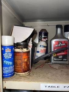 lot 2000 image: Lot of Automotive Fluids & Cleaners, etc