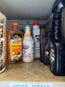 lot 2002 image: Automotive fluids, Oils, Wax, Cleaners, diesel additives, etc