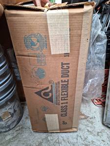 lot 3114 image: 8 inch ATCO 17602508 Insulated Flexible Duct,5000 fpm,180F