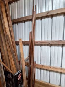 lot 3151 image: Lot of Copper 12,  34 pipe (14 Total) Range from 30 in - 90 in