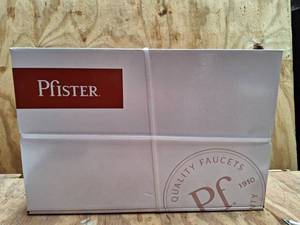 lot 3156 image: new in box Price Pfister Series 2-Handle Kitchen Faucet with Side Spray in Polished Chrome