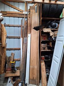 lot 3184 image: Lot of Wood - oak, poplar, Cedar, Hickory, Painted