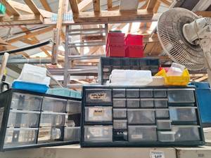 lot 3187 image: Organizer Bins and Cases with contents