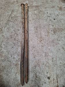 lot 3196 image: Pair of Concrete form pins Stakes