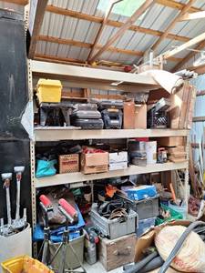 lot 3205 image: Industrial Shelf - CONTENTS NOT INCLUDED