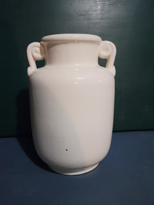 lot 4208 image: White Milk Jug Shape Vase