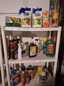 lot 6017 image: Lot of Gardening Chemicals and Yard Solutions