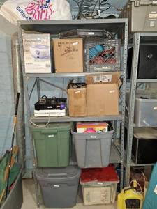 lot 4568 image: Metal Shelf 3ft x 18 x 72