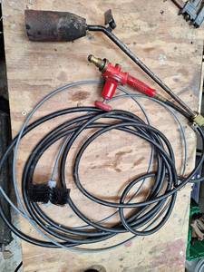 lot 1711 image: Handheld Roofing Torch and Chimney Brush