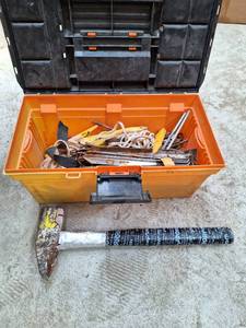 lot 1733 image: Lot of Tent Stakea and Hammer