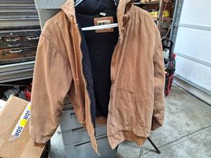 lot 1745 image: Duck Brown Winter Coat Size L