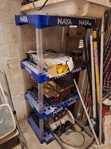 lot 1794 image: Plastic Naya Blue Shelf - Contents Not Included