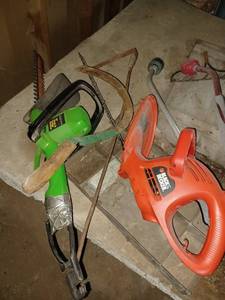 lot 1802 image: (2) Hedge Trimmers and Hose Extension Spouts