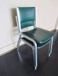 Lot Of 5 Stacking Metal Frame Banquet Chairs