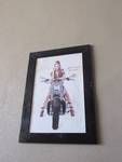 Harley Davidson Pin Up Framed Poster