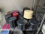 Lot Of Round Plastic Topping Containers