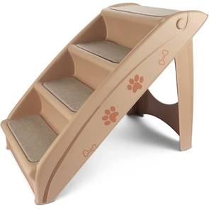 lot 53762 image: Flexzion Pet Stairs Folding Dog Cat Animal Step Ramp Ladder Retail $95