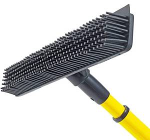 lot 53817 image: ALL IN ONE Rubber Broom - Heavy Duty Floor Squeegees, Sweeps & Scrubs