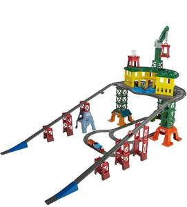 lot 53836 image: Retail 124.99 Thomas & Friends Train Set, Super Station, Extra Large Race Track with Motorized Thomas, Diecast Percy & MINIS James for Ages 3 Years