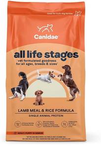 lot 53863 image: CANIDAE All Life Stages Dog Food Made with Lamb Meal & Rice, 30 lbs