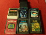Vintage Atari Game Cartridges