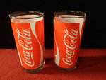 Pair Of Vintage Coca Cola Glasses
