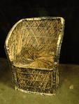 Large Antique Wicker Chair