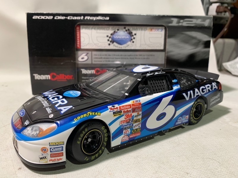 lot 416 image: Team Caliber Preferred Series Limited Nascar Viagra Racing Team No.6 2002 Ford Taurus, 124 Scale  Die Cast Metal Stock Car