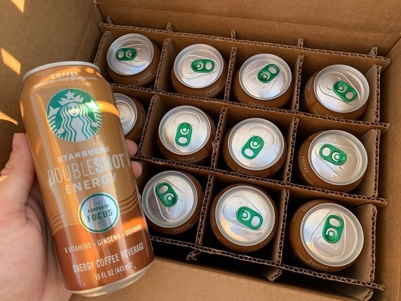 lot 160 image: New 12 Pack Case of Starbucks DoubleShot Energy Coffee