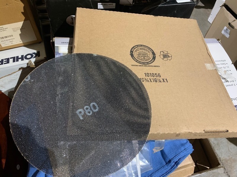 lot 209 image: New Case of 10 P80 Grit Sanding Disks 12
