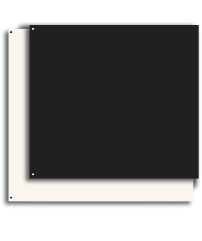 lot 103 image: 2 New Broan-Nutone 24 In. x 30 In. Aluminum Backsplash Panel, Reversible BiscuitBlack