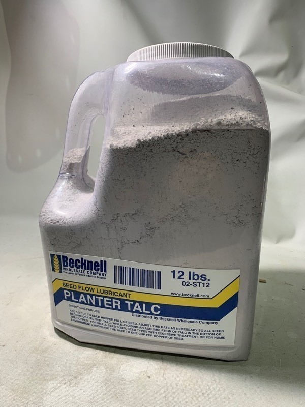 lot 381 image: 4 New 12lbs Jugs of Becknell Professional Seed Flow Lubricant Planter Talc