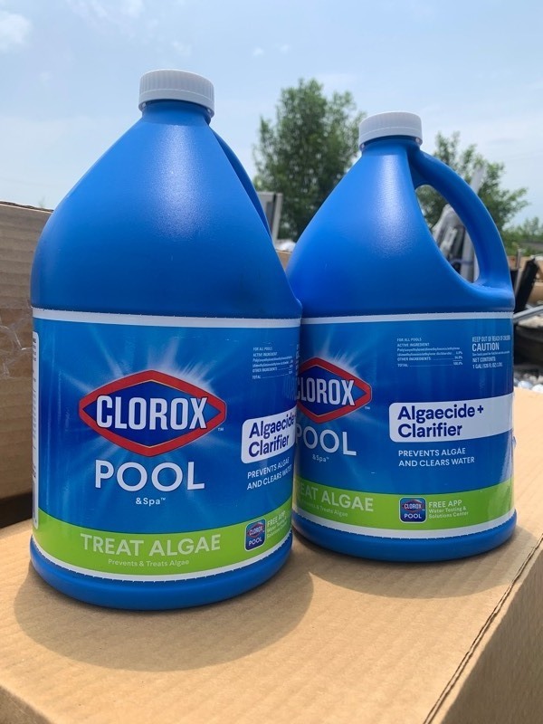 lot 356 image: 2 New Gallon Jugs of Pool & Spa Algaecide Clarifier