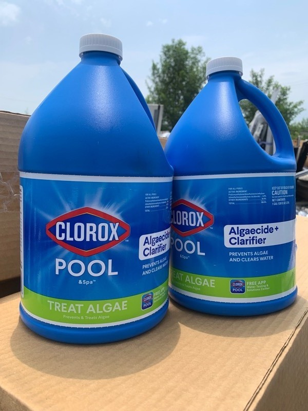 lot 357 image: 2 New Gallon Jugs of Pool & Spa Algaecide Clarifier