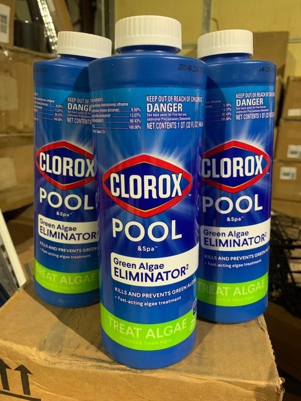 lot 362 image: 3 New Bottles of Pool & Spa Algaecide Clarifier