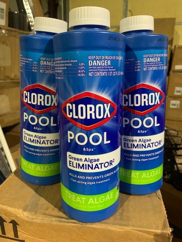 lot 361 image: 3 New Bottles of Pool & Spa Algaecide Clarifier